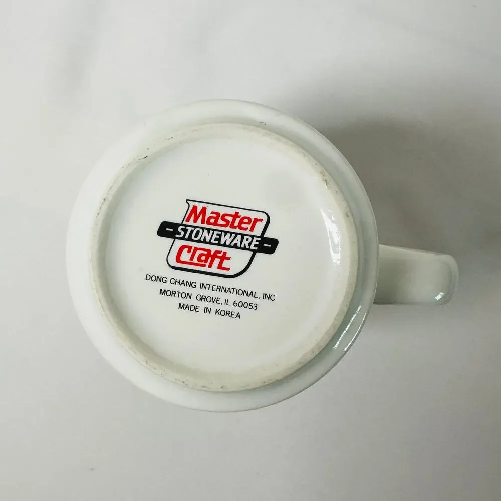 Vintage 1983 Master Craft Stoneware Santa Claus Christmas Holiday Coffee Cup